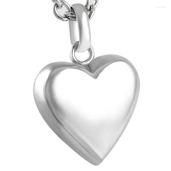 Colliers de pendentif CMJ8455 Heart Urne Pendants Collier de cendres commémoratives Fashion en acier inoxydable Crémation de haute qualité bijoux - Gravable gratuit