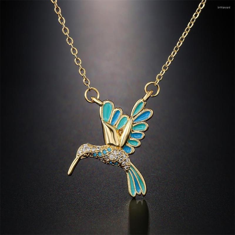 Hanger Kettingen Cmoonry CZ Dier Vogel Voor Vrouwen Mode-sieraden Goud Kleur Ketting Vogels Choker Collares Joyeria Mujer