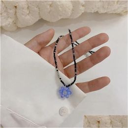 Hanger Kettingen Colorf Kralen Ketting Choker Ketting Ornament Kleine Madeliefje Snoep Kleur Bloem Vrouwelijke Vakantie Sieraden Geschenken Drop Deliv Otp4C