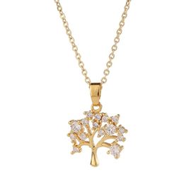 Hanger kettingen Colorf Tree of Life ketting bruiloft sieraden voor vrouwen drop levering 2022 18qi33