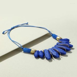 Colliers pendants Chaîne de corde colorée pour femmes bijoux de mode Long Big Bead Collier en acrylique Collier de voyage d'été Cadeaux