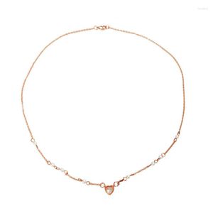 Pendentif Colliers Cool Wind Opal Love Collier Femme Lumière Luxe Niche Design Sens Petite Perle Cristal Poudre