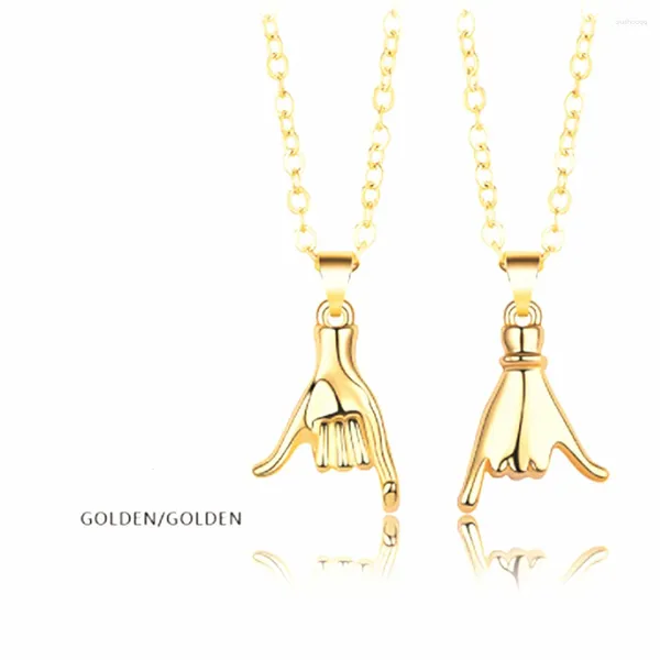 Colliers de pendentif Collit Creat Collier Collier Design Sense des pendentifs main dans la Saint-Valentin personnalisés pour hommes et femmes