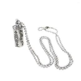 Pendentif Colliers Creative Collier ouvrable en acier inoxydable Thème religieux Bijoux Souvenir Cadeau Ornements