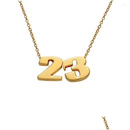 Colliers pendentifs Collier personnalisé créatif avec bricolage numérique personnalisable et plaqué Gift idéal pour les hommes de livraison de drop livraison stylo DHH9V