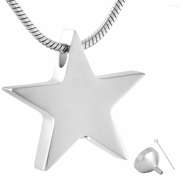 Pendentif Colliers Bijoux de crémation pour cendres Star Urn Collier Cendrier Keepsake Loved One