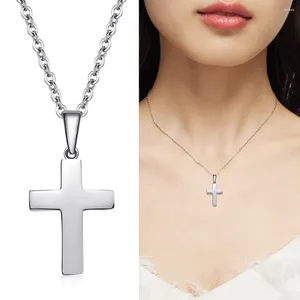 Colliers pendants croix Collier Faith Chaîne délicate minimaliste Simple Tiny Dieu seigneurs prière Bijoux religieux Gift