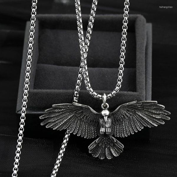 Pendentif Colliers Crow Raven Eagle Collier pour hommes et femmes Cadeau Mode Simple Compact Bijoux exquis