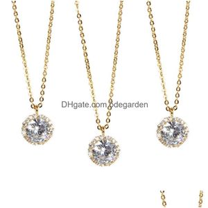 Hangende kettingen kristal diamant choker ketting mode dames luxe 18K vergulde vrouw straatfeestje sleutelbeen sieraden geschenken voor d dh6jk
