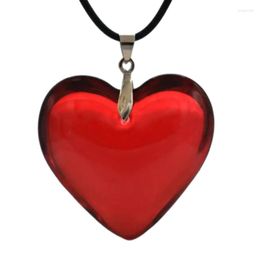 Pendentif Colliers Cristal Verre Coeur Collier De Mode Coloré Bijoux Pour La Fête De Noël Décoration Unique Clavicule