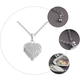 Pendentif Colliers Crystal Po Box Collier avec cadre Clavicule Chaîne Fille à la mode Enfant