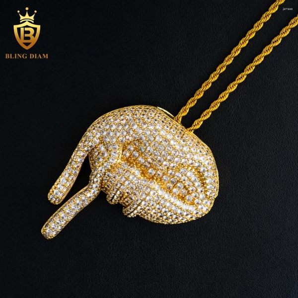 Colliers pendants Crystal Zircon Fashion Design Tear Eye Collier Men et femmes Hip Hop Trend Rock Party Bijoux Gift