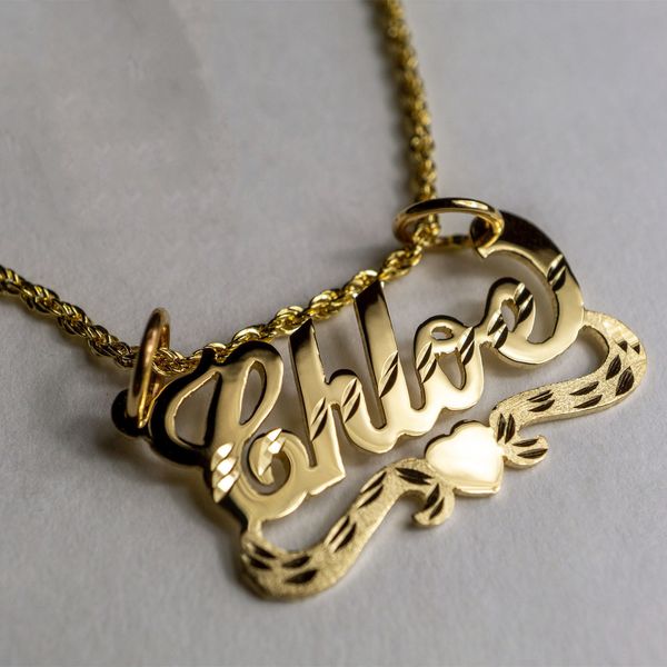 Collares pendientes Nombre personalizado Placa única Placa de identificación Oro personalizado Acero inoxidable Encanto Mujeres 230303