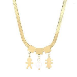 Pendentif Colliers Personnalisé Fille Garçon Collier En Acier Inoxydable Graver Nom Date Pour Bébé Enfants Famille Anniversaire Cadeau Femmes Bijoux