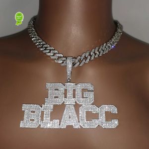 Colliers pendentifs Collier de nom personnalisé Aaa zircone Bagel lettre avec grand cerceau pendentif chaîne cubaine adapté aux hommes femmes et bijoux Hiphop 231120 KTYJ