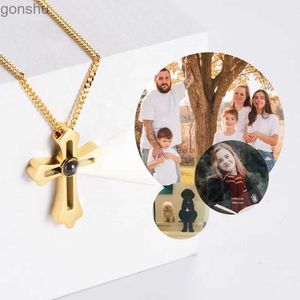 Colliers de pendentif Collier de projection de photo personnalisée Collier photo Collier photo personnalisé Collier photo bijoux GiftSwx