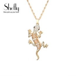 Colliers pendants mignon gecko collier animal charme viking amulelet lizard jiel marier femme cadeau antique 2021233w
