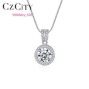 Colliers pendentifs CZCITY pendentif personnalisé Moissanite 925 argent Vvs testeur de bijoux certificat collier de diamants