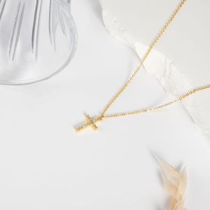 hanger kettingen Dainty Cross ketting voor vrouwen 14k goud vergulde kubieke zirkonia eenvoudige ute