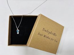 Colliers pendants Daleghtme Collier de mères de la mode avec 2 coeur maman de naissance pour la journée de la femme cadeau grand-mère