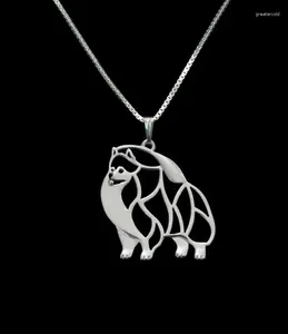 Pendentif Colliers Danggao Fashion Est Fait à la main Poméranie pour femmes Collier ras du cou Bijoux de chien Amoureux des animaux Idée cadeau