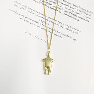 Pendentif Colliers DAVINI Abstrait Corps Humain Charme Art Minimaliste Collier Chaîne Lien Vintage Bijoux Pour Femmes Fille MG363