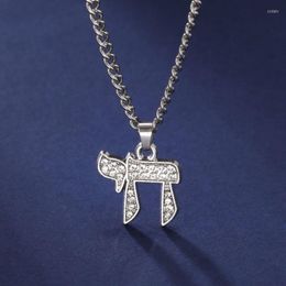 Colliers pendants dawapara juif chai symbole collier hébrew mot amulette traditionnelle religieuse judaïque hanoukka cadeau pour hommes femmes