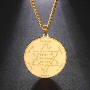 Pendentif Colliers Dawapara Kabbalistique Amulette Collier Pour La Protection Spirituelle Énergie Négative Purifiant L'exorcisme Juif En Acier Inoxydable