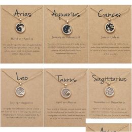 Colliers pendants Jourlier du zodiaque de jour et de nuit