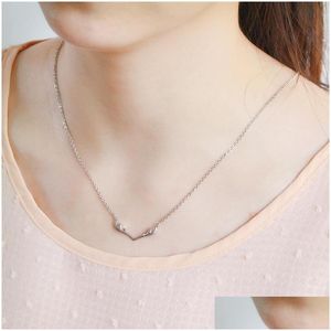 Pendentif Colliers Deer Antlers Pendentif Colliers Pour Femmes Filles Elk Collier Bijoux De Mode Cadeau Drop Delivery Pendentifs Dhjr5