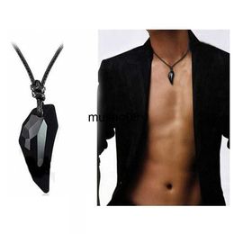 Pendentif Colliers Delysia King Man's Fashion Loup Dents Collier Corde Chaînes Colliers Petit Ami Cadeau J230601