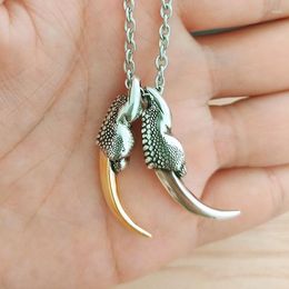 Hanger kettingen Design Dragon Claw retro etnische punk beest ketting