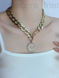 Colliers pendentifs Designer 2023 Nouveau collier de marque rond diamant étincel