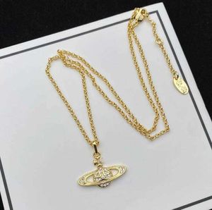 Hanger Kettingen Designer Brief Vivian Chokers Luxe Vrouwen Mode-sieraden Metalen Parelsnoer cjeweler Westwood9+96
