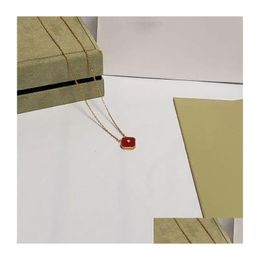 Pendentif Colliers Designer Collier Hommes Femmes Mode Cadeaux en or 18 carats pour femme Bijoux Drop Livraison Pendentifs Dhcvl