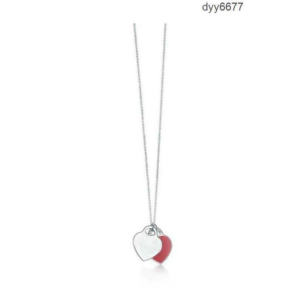 Designer Tiffanyise Collier Mode S925 Pendentif Smiley Face Collier Chaîne Saint Valentin Cadeau à Petite Amie Wit J62z