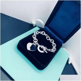 Colliers pendentiels concepteur Bracelet de collier pour femmes coeur classique coeur 18k Gold Girl Christmas Love Gift 316L Bijoux en acier inoxydable F DHQ2Z