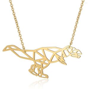 Hanger kettingen dinosaurus speciale roestvrijstalen ketting juwelen accessoires valentijnsfeestjes geschenken voor vrouwen groothandel cadeau