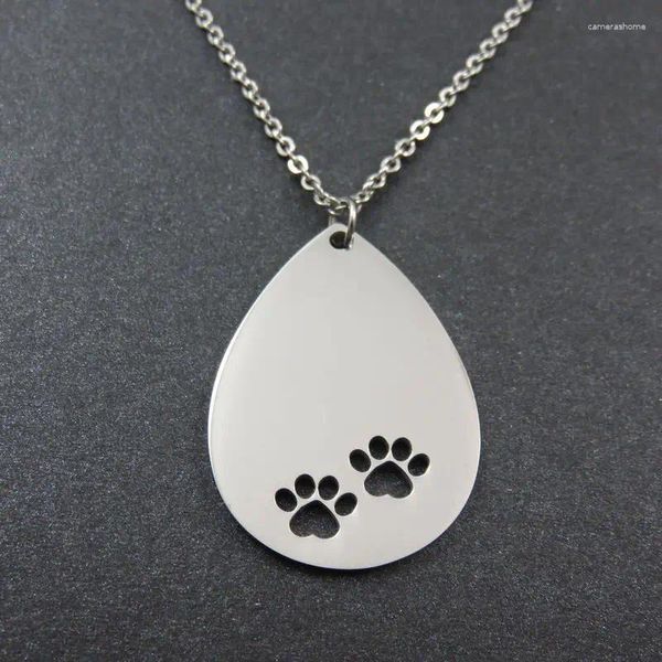 Pendentif Colliers Chien En Acier Inoxydable Amour Coeur Collier DIY Logo Charmes Mode Hommes Femmes Bijoux