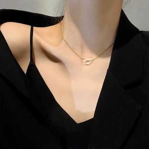 Hangende kettingen koepelcamera's 2023 Nieuwe kralen nekketting kpop parel choker ketting goud kleur goth chocker sieraden op de nek hanger kraag voor vrouwen aa230428