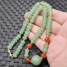 Colliers pendants donglong boucle jade abacus festival hauteur perles rondes