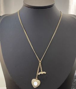 Colliers pendentif Double lettre pull chaîne collier femmes amour pendentifs