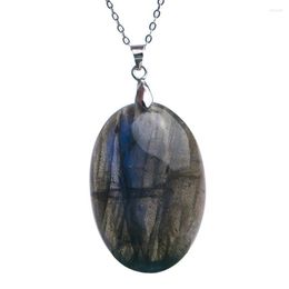 Pendentif Colliers Goutte Véritable Labradorite Naturelle Gemmes En Forme D'eau Cristal Collier Pierre À La Mode 39 27 8mm