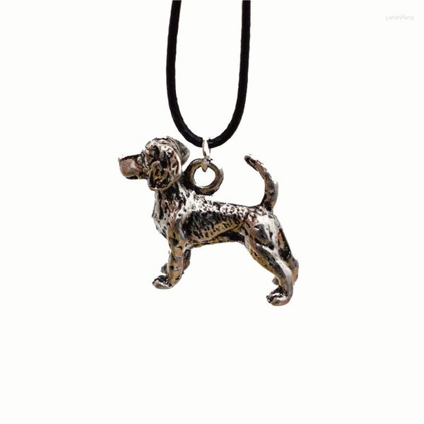 Pendentif Colliers Dropship Mode Vintage 3D Beagle Collier Pour Femmes Rétro Chien Bijoux Cadeau De Noël Punk Antique