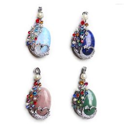 Pendentif Colliers Druzy Bijoux De Mode Cornaline Tour De Cou Coloré Pierre Naturelle Onyx Rond Avec Vintage Cristal Doré Kolye