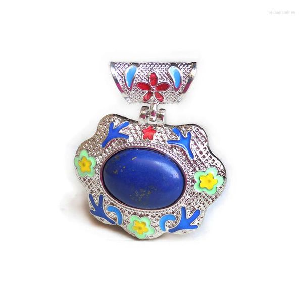 Pendentif Colliers Druzy Mode Bijoux Finesse Novetly Décorer Collier Exquis Lapis Lazuli Vintage Belle Chaîne De Médaillon