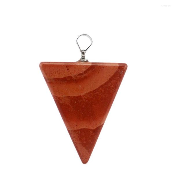 Pendentif Colliers Druzy Mode Tendance Jolis Bijoux Fleur Violet Pendentifs En Cristal Pour Femmes Couleur Or Opale Triangle Kolye Vintage