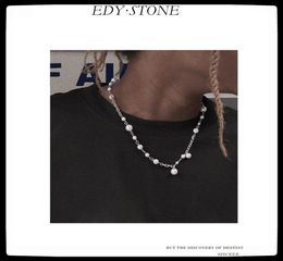 Colliers pendants Edy 2021 Hip Hop Punk ASAP ROCKY Same de style Perles de coquille