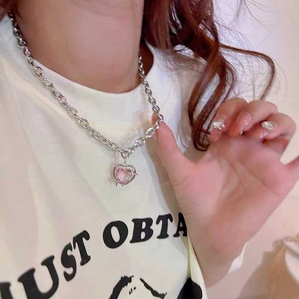 Colliers pendentifs Élégant grand collier de perles imitation perle blanche adapté au pendentif coquille de coeur en cristal doux bijoux de fête de mariage Corell femmes G220524