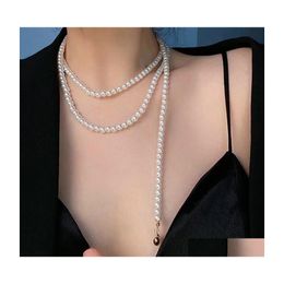 Pendentif Colliers Élégant Perle Pour Femmes Solide Collier Géométrique Coeur Ras Du Cou Clavicule Chaîne Collier Bijoux CadeauxPendentif Deli Dhjkl